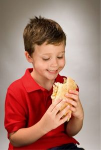boy eating